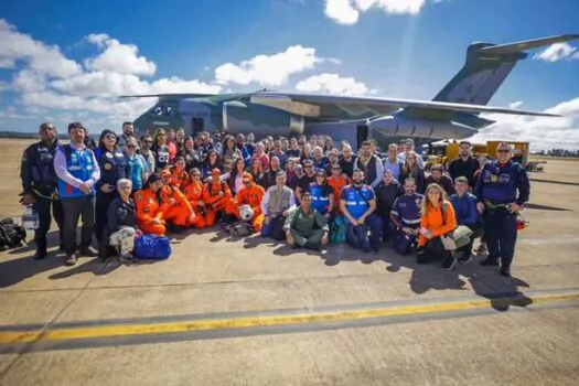 Voos com mais 25 toneladas de donativos e reforço da Força Nacional do SUS decolam rumo ao Rio Grande do Sul