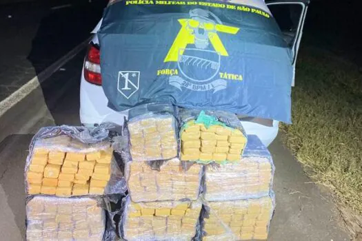 Taxista é preso pela PM com 200 kg de maconha no interior de SP