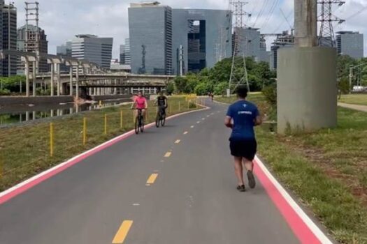 Ciclistas e pedestres podem utilizar a nova ciclovia provisória da Usina São Paulo a partir de hoje, 1º de maio