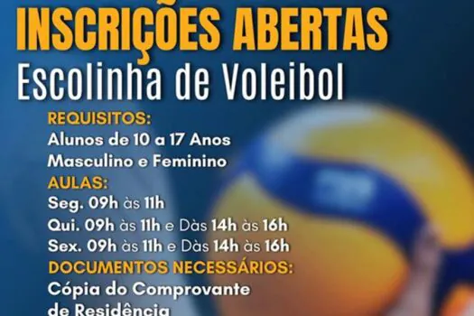 Rio Grande da Serra abre inscrições para turmas de Voleibol