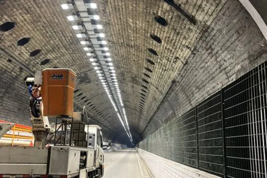 Túnel de Santos ganha iluminação nova e com tecnologia LED