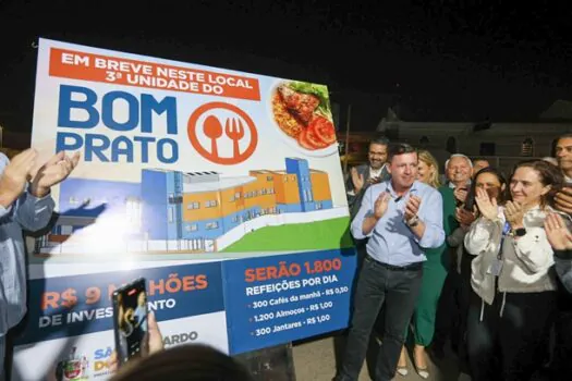 Orlando Morando dá ordem de serviço para implantação da 3ª unidade fixa do Restaurante Bom Prato