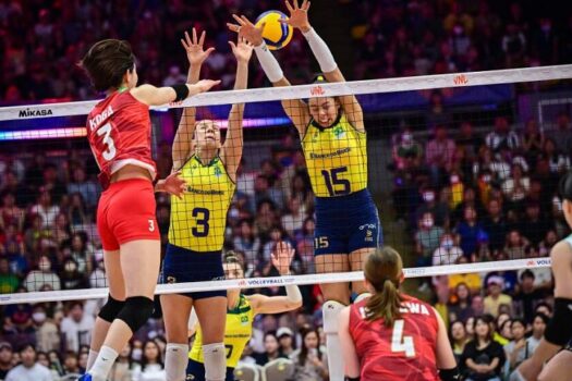 Brasil perde semifinal para o Japão na Liga das Nações de vôlei feminino