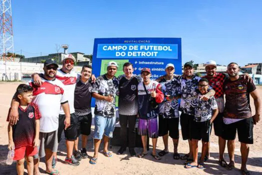 Em São Bernardo, revitalização do campo da Sociedade Esportiva Detroit recebe aporte de R$ 2,6 milhões