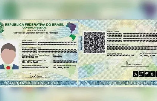 Estado de São Paulo substitui emissão da primeira via do RG pela Carteira de Identidade Nacional (CIN)