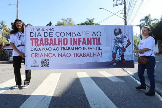 Combate ao trabalho infantil ocupa as ruas de Diadema