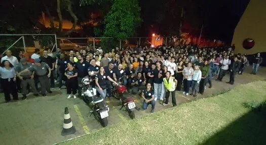 Defesa Civil e bombeiros civis voluntários auxiliam em treinamento de evacuação na ETEC Nova Odessa