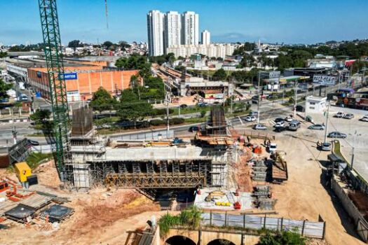 Construção do Viaduto Estaiado avança em São Bernardo