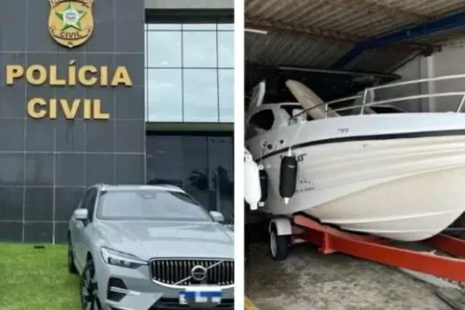 Polícia apreende carros e lancha de influenciadores do “jogo do tigrinho”