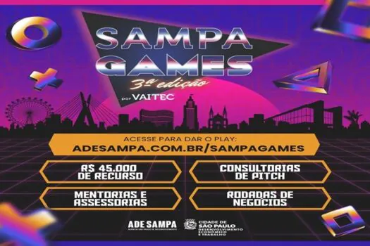 Inscrições no Programa de Aceleração Sampa Games podem ser feitas até 7 de julho