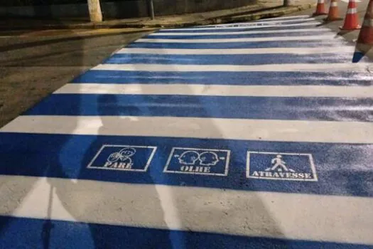 Ribeirão Pires melhora sinalização viária na Rua Nicolau Assef