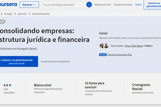 Curso gratuito da USP oferece a universitários o passo a passo para abrir uma startup