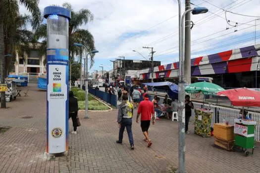 Regiões de Diadema com mais totens de vigilância apresentam maior redução criminal