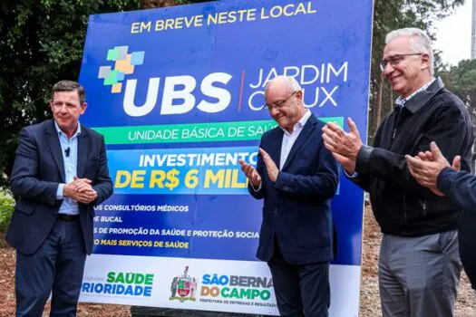 Prefeito Orlando Morando autoriza início da construção da UBS Jardim Calux