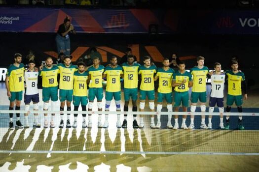 Brasil oscila, mas vence Irã na Liga das Nações de Vôlei Masculino