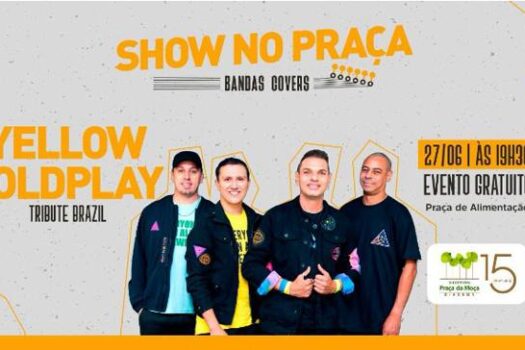 Show no Praça apresenta banda cover do Coldplay