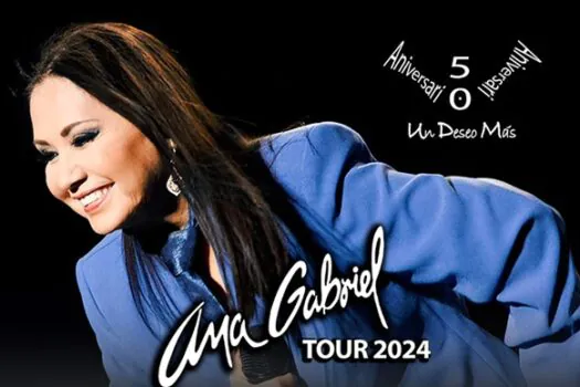 Com ingressos esgotados, Ana Gabriel se apresenta em São Paulo nesta sexta (26)