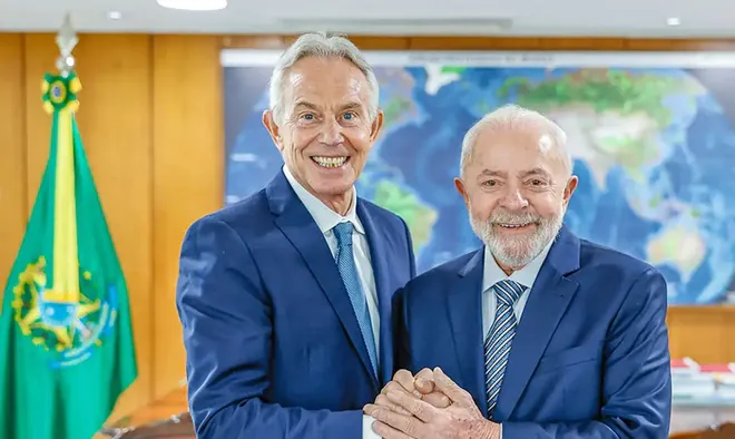 Lula e Tony Blair