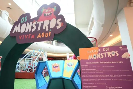 Parque dos Monstros é novo espaço de brincadeiras infantis no Mooca Plaza Shopping