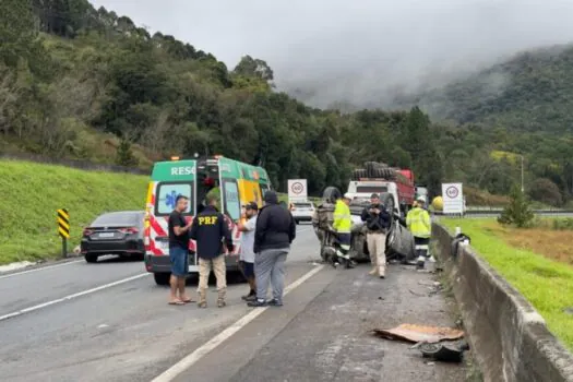 Dunga e a esposa sofrem acidente em rodovia no Paraná