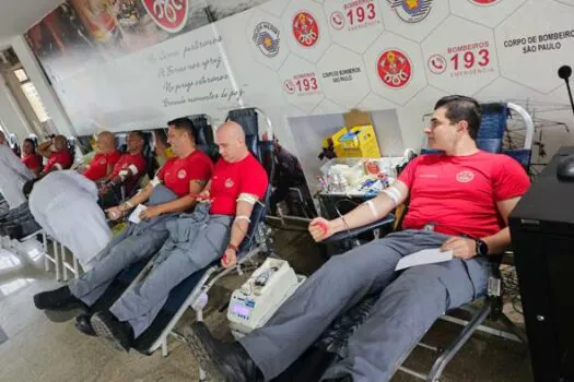 Bombeiros iniciam campanha para incentivar doação de sangue em São Paulo