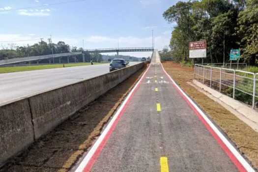 Ecovias conclui passarela e 5 km de ciclovia na Rodovia dos Imigrantes