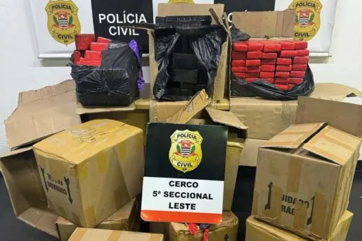 Caminhoneiro tenta esconder quase 300 kg de drogas em carga de ração, mas é preso em SP