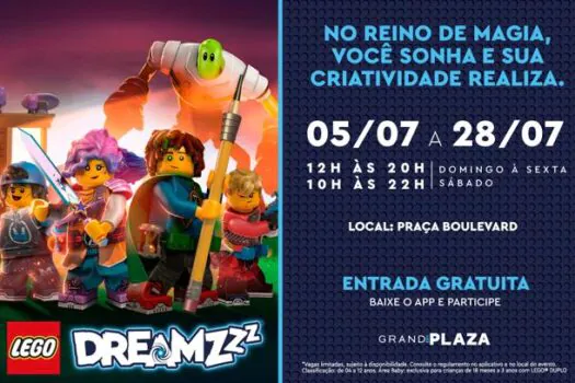 Férias no Grand Plaza oferece eventos gratuitos e imperdíveis com a LEGO® para toda a família