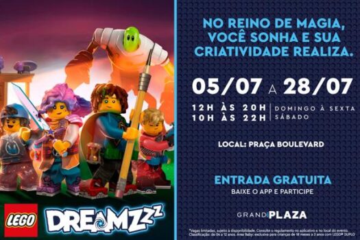 Férias no Grand Plaza oferece eventos gratuitos e imperdíveis com a LEGO® 