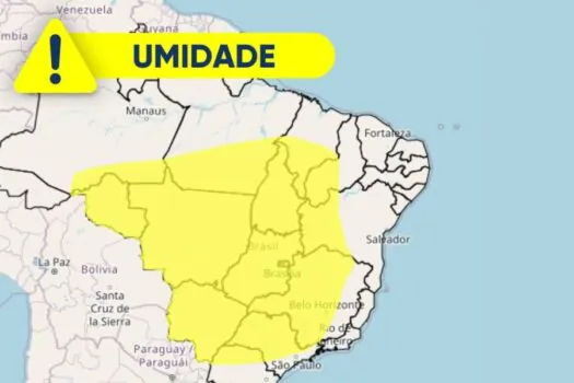 Inmet faz alerta de perigo potencial para baixa umidade em SP