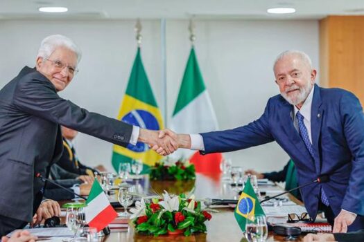 Em bilateral, presidente italiano apoia prioridades brasileira à frente do G20