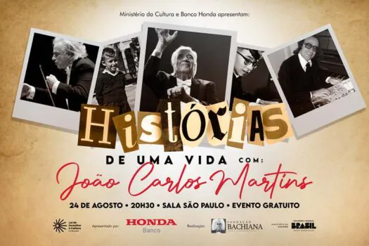 Maestro João Carlos Martins fará concerto gratuito na Sala SP no dia 24 de agosto