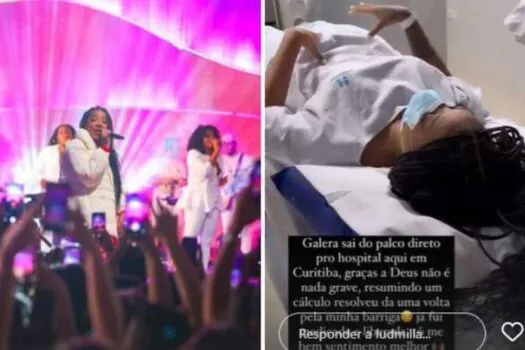 Ludmilla é levada ao hospital após acidente em casa