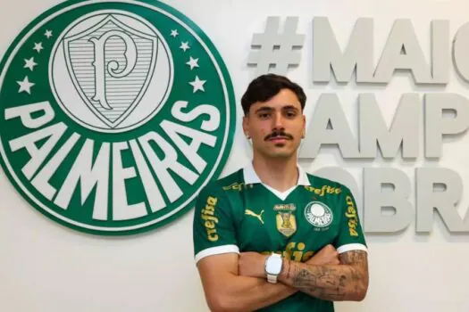 Maurício é apresentado no Palmeiras e revela inspiração em Raphael Veiga