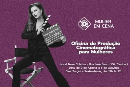 Oficina de cinema para mulheres terá aulão sobre diversidade