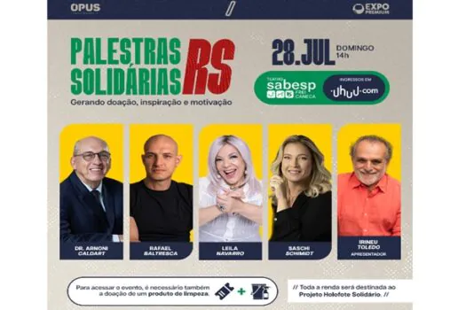 Palestras Solidárias no Teatro Sabesp Frei Caneca