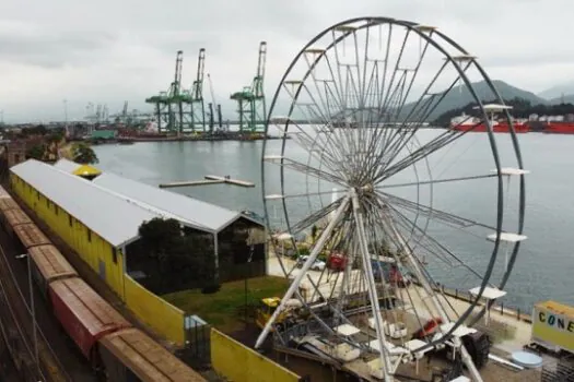 Parque Valongo é inaugurado em Santos (SP) com roda-gigante e show gratuito