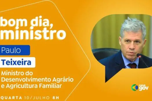 Paulo Teixeira detalha Plano Safra 24/25 no programa “Bom Dia, Ministro” desta quarta (10)