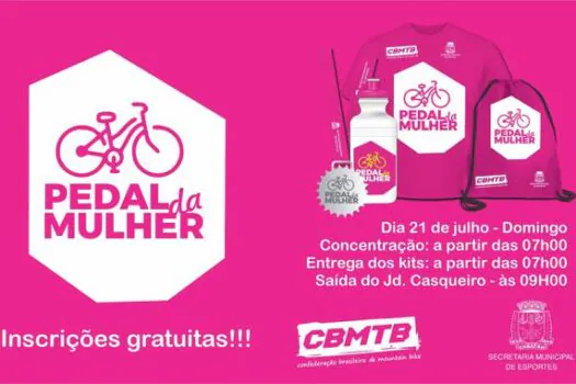 Passeio Ciclístico Pedal da Mulher acontece neste domingo em Cubatão