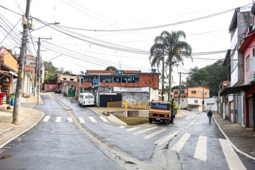 Em São Bernardo, obras de urbanização do Serro Azul entram na fase final