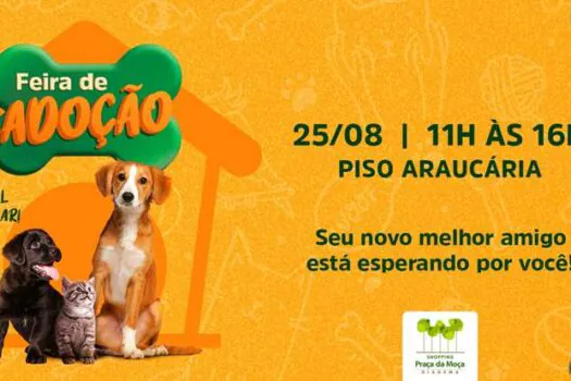 Shopping Praça da Moça realiza evento de adoção em parceria com a prefeitura de Diadema