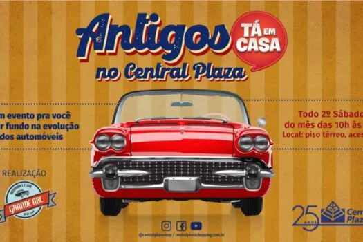 Central Plaza Shopping recebe Encontro de Carros Antigos