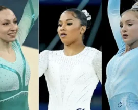 Título do post: Romena recebe medalha de bronze 11 dias aps pdio com Rebeca e Biles