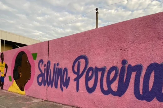 Grafite celebra atleta olímpica e mulheres da Mangueira