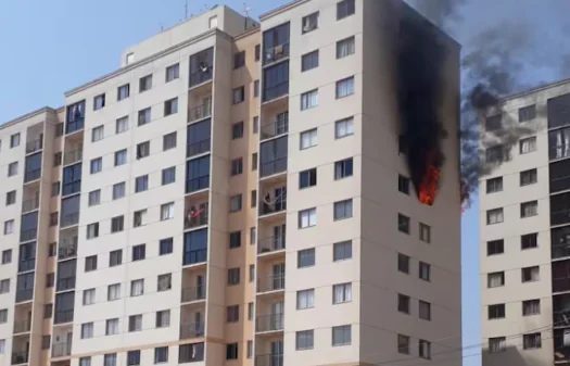 Casal e bebê morrem ao pular do 7º andar para fugir de incêndio em Goiás