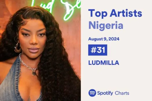 Música de Asake com Ludmilla alcança TOP 15 do Spotify Charts na Nigéria