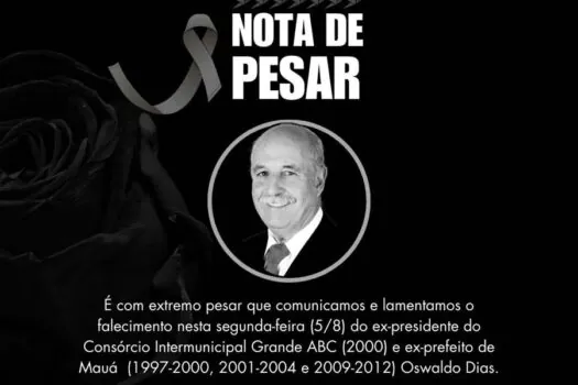 Nota de pesar – Oswaldo Dias