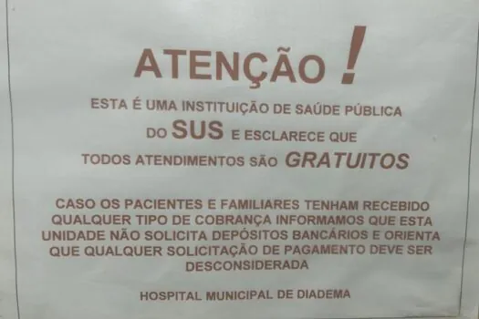 Prefeitura alerta população sobre tentativa de golpe em serviços hospitalares