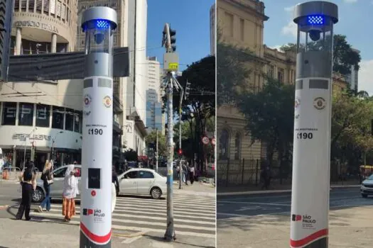 Centro de São Paulo ganha totens com câmeras, alertas e ligações para o 190