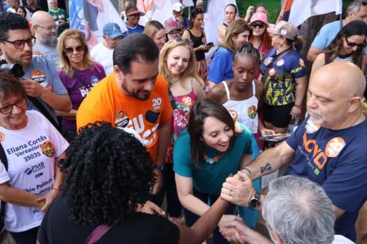 Caminhada com Renata Abreu, Fabio Palacio e Mario Bohm reforça esperança em São Caetano